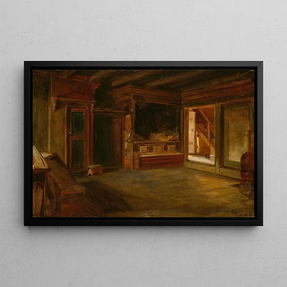 Adolph Tidemand - Farm Interior from Sandak.webp