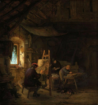 Adriaen van Ostade - The Painters Studio.webp