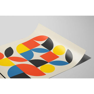 Affiche Bauhaus - Motif Géométrique Multicolore