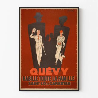 Affiche Saint-Lô vintage – Publicité pour la maison Quévy