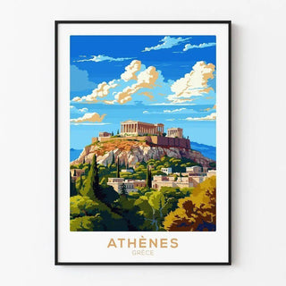 Affiche Vintage Athènes