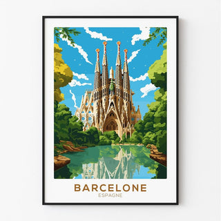 Affiche Vintage Barcelone