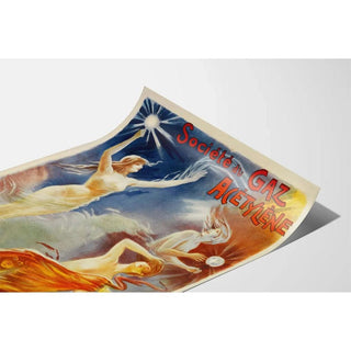 Affiche vintage - Société du Gaz Acétylène