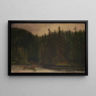 Albert Bierstadt - Indian Hunters in Canoe.webp