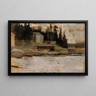 Albert Edelfelt - Landscape Sketch from Hamari.webp