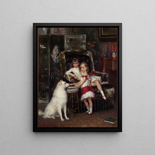 Albert Edelfelt - Michael and Xenia Children of the Emperor Alexander III.webp