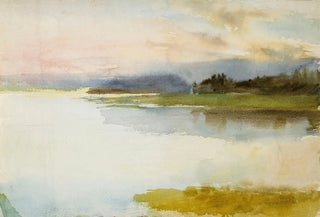 Albert Edelfelt - Seashore in the Evening Landscape Evening.webp