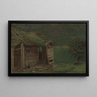 Amaldus Nielsen - Farmhouse at Balestrand.webp