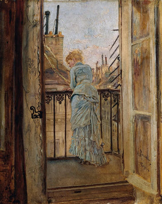 Anton Romako - Auf dem Balkon.webp