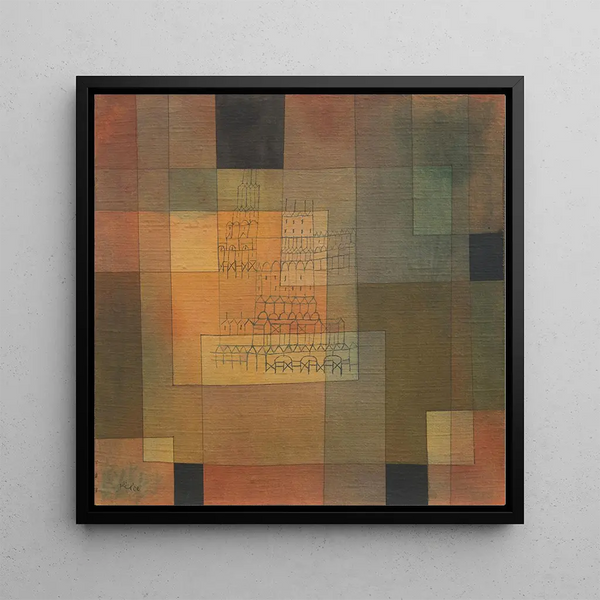 Reproducción del cuadro arquitectura polifónica - Paul Klee
