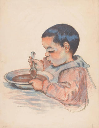 Armand Guillaumin - Child eating soup.webp