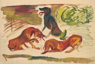 Arnold Peter WeiszKubnan - Dogs in a Landscape.webp