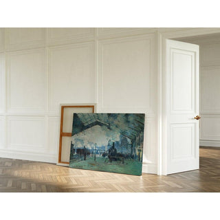 Arrivée du train de Normandie - Claude Monet | Reproduction Tableau Décoration murale affiche copie