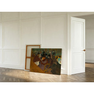 Au Moulin Rouge - Henri de Toulouse-Lautrec | Reproduction Tableau Décoration murale affiche copie