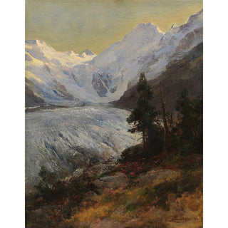 Au glacier du Morteratsch - Edward Theodore Compton | Reproduction Tableau Décoration murale affiche copie