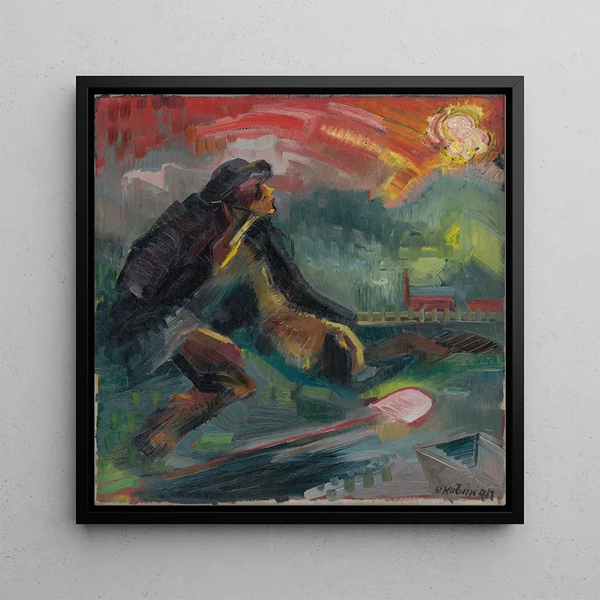 Amanecer - Arnold Peter Weisz-Kubnan — cuadro enmarcado en la pared