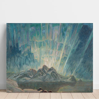 Aurores boréales, étude du nord de la Norvège #2- Anna Boberg | Reproduction Tableau Décoration murale affiche copie