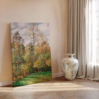 Automne, Peupliers, Eragny - Camille Pissarro | Reproduction Tableau Décoration murale affiche copie
