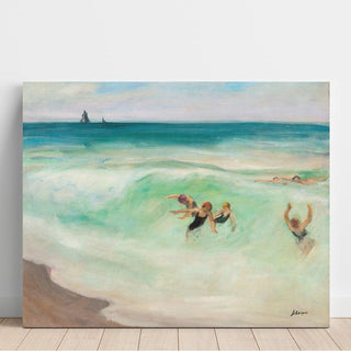 Baigneurs dans la Vague - Henri Lebasque | Reproduction Tableau Décoration murale affiche copie