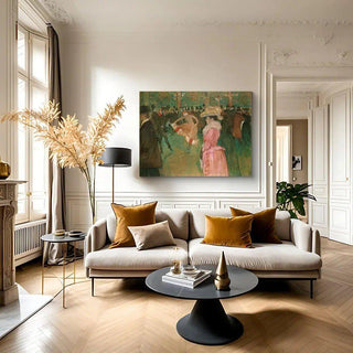 Bal au Moulin-Rouge - Henri de Toulouse-Lautrec | Reproduction Tableau Décoration murale affiche copie