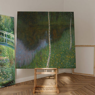 Bord de lac avec des bouleaux - Gustav Klimt | Reproduction Tableau Décoration murale affiche copie