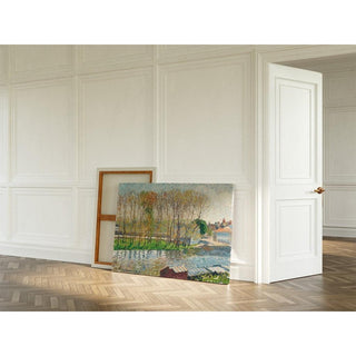 Bords du Loing à Moret - Camille Pissarro | Reproduction Tableau Décoration murale affiche copie