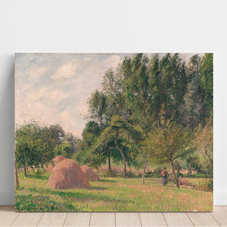 Bottes de foin, matin, Éragny - Camille Pissarro | Reproduction Tableau Décoration murale affiche copie