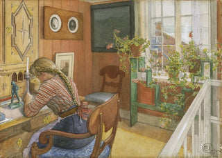 Carl Larsson - LetterWriting.webp
