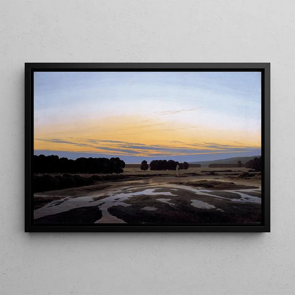 El Gran Gehege cerca de Dresde - Caspar David Friedrich — cuadro enmarcado en la pared