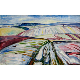 Champ sous la neige - Edvard Munch | Reproduction Tableau Décoration murale affiche copie