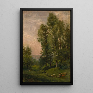 Charles Franois Daubigny - Paysage Stade de cration tude.webp