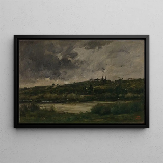 Charles Franois Daubigny - River landscape.webp