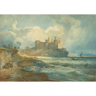 Château de Conway, Pays de Galles du Nord - Joseph Mallord William Turner | Reproduction Tableau Décoration murale affiche copie