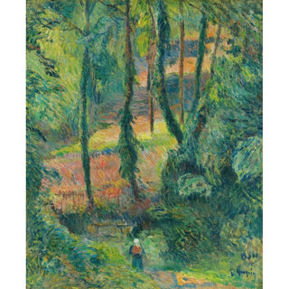 Chemin Creux dans une Pente Boisée - Paul Gauguin | Reproduction Tableau Décoration murale affiche copie