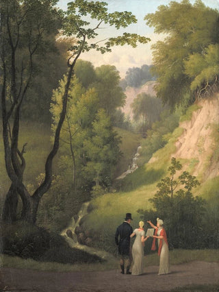 Christoffer Wilhelm Eckersberg - The Devils Cleft at Liselund Manor The Island of Mn.webp