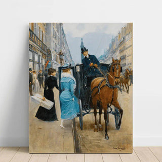 Courses Rue De La Paix - Jean Béraud | Reproduction Tableau Décoration murale affiche copie