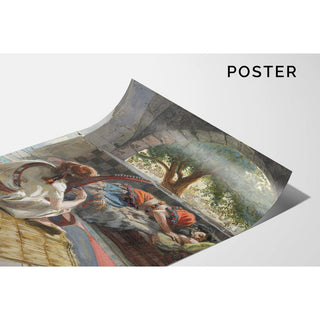 David joue de la harpe devant Saul - James Tissot | Reproduction Tableau Décoration murale affiche copie