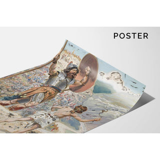 David lance la pierre - James Tissot | Reproduction Tableau Décoration murale affiche copie