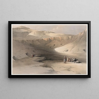 David Roberts - Entrance to the tombs of the kings of Thebes BabelMalouk Bbn alMulk.webp