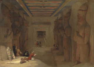 David Roberts - The Hypostyle Hall of the Great Temple at Abu Simbel Egypt.webp