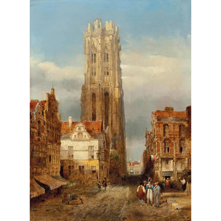 David Roberts - Tower of the church of St Rombouts Mechelen.webp