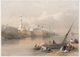 David Roberts - View on the Nile ferry to Gizeh.webp
