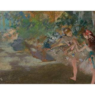 Deux danseuses sur la scène - Edgar Degas | Reproduction Tableau Décoration murale affiche copie
