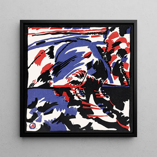 Deux femmes dans un paysage au clair de lune - Wassily Kandinsky