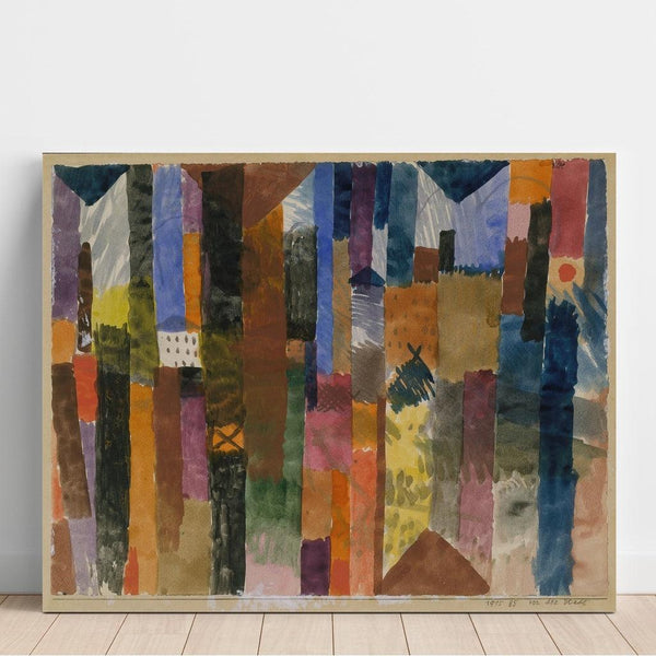 Reproducción del cuadro Frente a la ciudad - Paul Klee