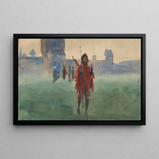 Edwin Austin Abbey - Study for Wandering Minstrel.webp