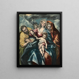 El Greco Domenikos Theotokopoulos - The Holy Family with Mary Magdalen.webp