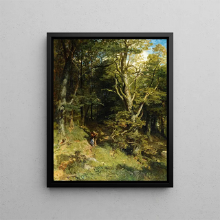 Emil Jakob Schindler - Embrace In The Forest.webp