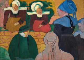 Emile Bernard - Breton Women At A Wall.webp