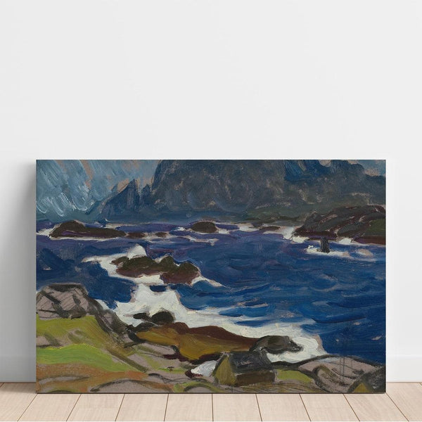 Reproducción del cuadro Estudio durante una tormenta, de los Lofoten - Anna Boberg